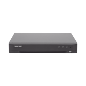 (ACUSENSE / Evita Falsas Alarmas) DVR 4 Megapixel / 8 Canales TURBOHD + 4 Canales IP / 1 Bahía de Disco Duro / Audio por Coaxitron / Salida de Vídeo en Full HD