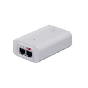 Adaptador PoE Ubiquiti af (48 VDC, 0.32 A) puerto Gigabit, ideal para equipos UniFi
