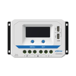 Controlador Solar de Carga PWM 12/24/36/48 V 30 A, Salida USB, con Display