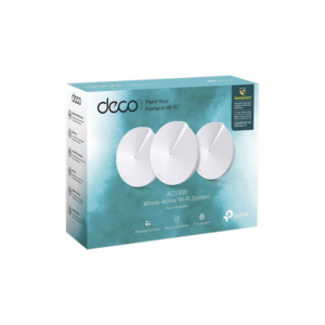 KIT de sistema Router inalámbrico Deco M5 mesh para Hogar / Doble banda AC 1300 / 2 puerto Gigabit / 4 antenas internas / Seguridad de HomeCare gratuito por 3 años
