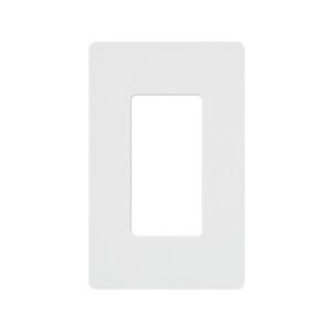 Placa de pared 1 espacio, para atenuador (dimmer), switch ó control remoto inalámbrico LUTRON.