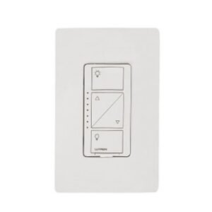 Atenuador (Dimmer) de pared. Aumenta/Disminuye Intensidad de Iluminación. No requiere cable neutro, integrable al HUB de Caseta y su App.