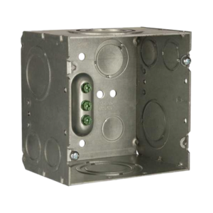 Caja Cuadrada 4- 11/16" x 4 11/16"/ Profundidad de 3-1/4"/ 2 Entradas  1", 1 1/4", 1 1/2", 2", 2 Entradas 1"-1 1/4", 2 Entradas 3/4 "- 1", 4 Entradas 1/2" - 3/4", 2 Entradas 1/2".