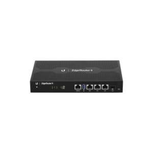 EdgeRouter 4, con 3 puertos 10/100/1000 Mbps + 1 puerto SFP, con funciones avanzadas de ruteo